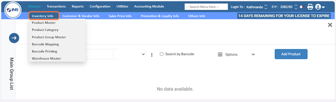Steps to Create Edit & Manage Product Group Master - DASHBOARD OVERVIEW ...